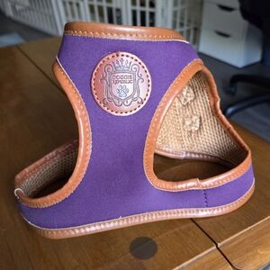 Doggie Republic Purple and Brown Dog Harness L